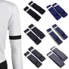 Rękawiczki bez palców 2023 Men Business Elastyczne regulowane koszuli Sleeve Pasek ramię Bransoletka przeciwpoślizgowa Uchwyt mankietu