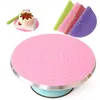 Bakeware Tools Green Cake Turntable Pat Silicone Baking Mat For With Scale Non-stick High Temperature Resistant Bake Tool Kitchen Gadget