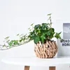 Vasos nórdico criativo de madeira ins pequeno vaso luz luxo sala estar jantar mesa decoração simples jardim casa vaso flor
