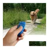 Hundetraining Gehorsam Haustier Hundetraining Gehorsam Pfeife und Clicker mit Schlüsselanhänger Welpe aufhören zu bellen Hilfswerkzeug Tragbarer Trainer Hom Dh3Hg