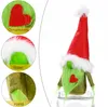 Party Favor Christmas Grinch Poupées sans visage Gnome Décorations Barbe verte Peluche Elf Poupée à la main Santa Noël Plateau à plusieurs niveaux Décor de table en gros SN5300