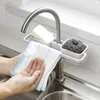 Kitchen Storage Sink Faucet Rack Sponge Soap Cloth Drain Racks Household Bathroom Gadgets Holder Shelf No Drills Required