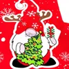 Décorations de Noël Chaussettes de Noël Sac cadeau Père Noël Bas cadeaux Cheminée Pendentif Bas Père Noël Enfants nains suédois Bas de Noël x10
