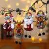 Śliczna dekoracja choinki wisiorek Święty Mikołaj Niedźwiedź Snowman Elk Doll Lalk Ornaments Dekoracja Bożego Narodzenia dla domu LT578