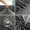Stol täcker sammet soffa täckning tjock elastisk 1234 sätes för vardagsrum plysch lformad hörn soffa 231019