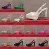 Luxe banketschoenen hoge hakken stiletto sandaal designer pumps slingbacks dameskleding schoenen echt leer platform formele schoenen mode schoenen C1019