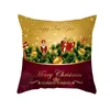 Oreiller joyeux noël décorations pour la maison noël housse de coussin ornement taie d'oreiller Natal Navidad année cadeaux 45x45cm 230819