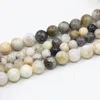 Beads Natural Bamboo Leaf Agates Stone 6mm 8mm 10mm Multicolor Jaspers Onyx Round Loose Spacers Diy Jewelry Findings 15" B3473