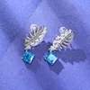 Boucles d'oreilles pendantes en diamant topaze de laboratoire, coupe poire, bijoux en argent Sterling 925, pour fête de mariage, cadeau de fiançailles pour femmes