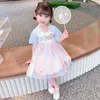 Vestidos da menina bonito e bonito das crianças das mulheres verão super fada hanfu vestido 2023 meninas estilo chinês antigo chiffon saia