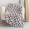 Blankets Thickened Plaid Fuzzy Fleece Blanket Ultra-Soft Reversible Microfiber Bed Warm Cozy Gingham Throw Blankets for Couch Chair Sofa 231013