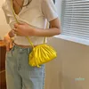 Spring New Simple Women Cloud Messenger Bag All-match Ladies PU Leather Crossbody Bag