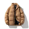 Mens Giù Parka Uomini Addensare Caldo Collare Del Basamento di Colore Solido di Marca di Modo Giacca Invernale Cappotto Casual Parka Donne Streetwear 231018