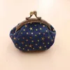 Bolsas Carteira para Bolsa de Cinco Pontas Denim Mudança Carteiras com Suporte Kisslock Bolsasqwertyui879