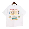 2023 Rhude T-shirt Europe Amérique Hommes T-shirt Rhude Designer Marque Vêtements Col rond Haute qualité Manches courtes Taille américaine S-XXL