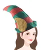 Elf Christmas hat elf hat clown hat ear red and green striped hat Christmas party decorations