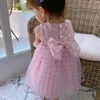 Girl Dresses Toddler Kids Baby Girls Summer Plaid Bow Dress Weddings Clothes Fancy Long Casual