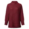 女性のセーター女性半分タートルネック長袖プルオーバートップソリッドサイドスリットニットセーター男性のための軽量