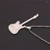 Pendant Necklaces Fashion Guitar Necklace Clavicle Chain Party Jewelry Hip Hop Neck Charm Gift For Women Men