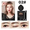 Eyebrow Enhancers 2 Color Eyebrow Cream Enhancers Waterproof Eyebrow Powder Air-cushion Dye Long-Lasting Liquid Eyebrow Enhancer Cream with Brush 231018