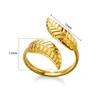 Anillos de racimo Follaje de acero inoxidable para mujeres hombres vintage punk joyería linda clásico color oro anillo abierto regalo de Navidad 2023 en