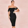 Casual Kleider Yissang Drapierte Off Schulter Doppelschicht Mesh Weiß Sexy Kleid Frauen Gefaltete Lange Party Elegante Nachtclub Bodycon294f