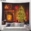 Tapestries Christmas Tapestry Vintage Finplace Xmas Tree Gift Night Gall Gall Home Home غرفة المعيشة غرفة نوم ديكور عطلة 231018