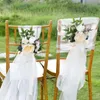 装飾的な花人工牡丹ローズバラの葉の葉のリボンリボンのピュー装飾結婚式のための装飾