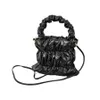 New Soft Pleated Handbag Nylon Cotton Filled Dumpling Bag Women's Versatile Winter Fashion One Shoulder Crossbody Bag