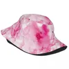 Berets Watercolor Colorful Pink Bob Hats Vocation Getaway Headwear Accessories Fisherman For Outdoor Women Men Ispoti Cap Packable