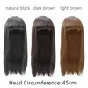 Acessórios de cabelo Crianças Headwear Crianças Menina Simulação Longa Toupee Adorável Po Cover Hoods Baby Headgear 231019