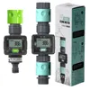 Watering Equipments Digital Water Flow Meter Hose for Outdoor Garden Measure Consumption and Rate with Quick Connectors 231019