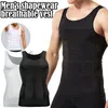 Taille Tummy Shaper Strak Mager Heren Afslanken Elastisch Lichaam Shapewear Vest Ademend Top Fitness Shirt Buikcontrole Compressie Sport Taille F6h5 231019