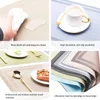 Western food mat Nordic environmentally friendly PVC woven double frame dining table insulation mat Home hotel tableware mat