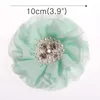 Decorative Flowers 5PCS 10CM 3.9inch Born Chiffon Artificial Flower For Wedding Invitation Fabric Dress Decoration