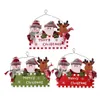 Juldekorationer Merry Santa Claus Snowman Hanging Ornaments Xmas Door Window Decoration for Home Year Pendant T200909 Drop Del DHB1Q