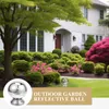 Decorative Figurines Garden Metal Ball Stainless Steel Outdoor Gazing Globe Colored Reflective Ornaments