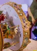 Decorative Objects Figurines Mr. Christmas Playground Carousel Music Box Elk Six One Children's Birthday Gifts 231019