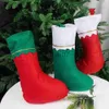 Décorations de Noël Chaussettes de Noël Pendentif Arbre de Noël Grande Capacité Bonbons Biscuit Snack Sac Cadeau de Nouvel An pour Enfants Décoration de Fête de Noël à la Maison x1019