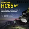 Outdoor Gadgets HC65 V2 1750 Lumen Metall-Außenscheinwerfer mit drei Lichtquellen, ausgestattet mit NL1835HP-Akku mit USB-C-Aufladung 231018