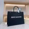 حقيبة مصممة للنساء أزياء Rive Gauche tote canvas حقيبة تسوق حقيبة يد كبيرة حقائب الشاطئ