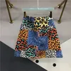 Jeans femininos mulheres jeans calças sexy colorido leopardo impresso shorts carga denim festa ins chique verão clube geral nz269