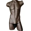 Underpants Pocket Slap Men's Shallow Crotch Low Waist Small Hip Briefs Ice Silk Sexy Underwear Boys Transparent