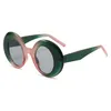 Sonnenbrille Runde Rahmen Frauen Retro Marke Designer Sonnenbrille Weibliche Mode Fahren Vintage Outdoor Große Brille UV400