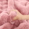 Carpet 1Pc Bubble Plush For Home Decor Imitation Rabbit Hair Balcony Cushion Kids Living Room Faux Fur Rug Girl Bedroom Foot Mat 231019