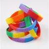 100 stks Gay Regenboog Lesbische Biseksuele homeoseksualiteit homosex homo-erotisme siliconen polsbandje rubberen band armband bangle226Q