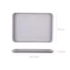 Plates Dining Bar Heat-Resistant Trays Plate Dinner Flat Fruit Tray PP Smooth Tea Convenient Friendly Non-Slip