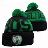 Celtics Beanies Boston Kuzey Amerika Basketbol Takımı Yan Yama Kış Yün Spor Örgü Şapkas Kapları A2