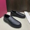 Diseñador Gancini hombres zapatos casuales marca de lujo para hombre cuero caucho zapato de ocio bajo patrón bordado estilo hasta zapatillas de deporte Eur 38-45 06