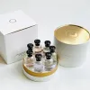 Ensemble de parfum de marque de créateur, ensemble de 7 pièces d'encens, 10ml rose/étoile filante/cceur battant/attrape-rêves/matiere noire/le jour se leve/avec boîte d'encens durable